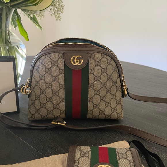 Authentic Gucci shoulder bag/matching wallet - Picture 3 of 12